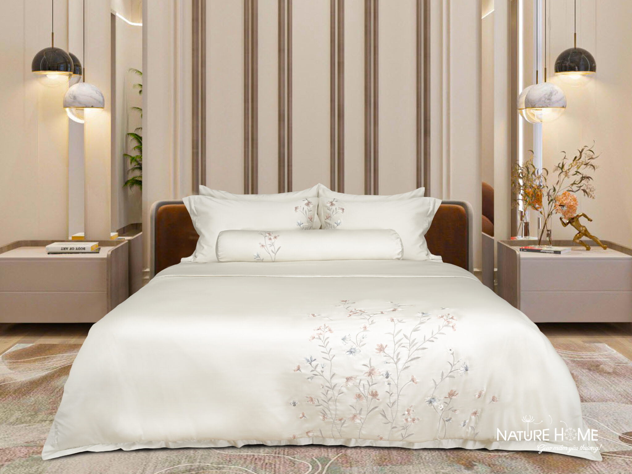 Bộ chăn ga Nature Home Cotton Mộc Nhiên