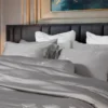 Bộ chăn ga Nature Home Granite Misty trên nền xám bạc